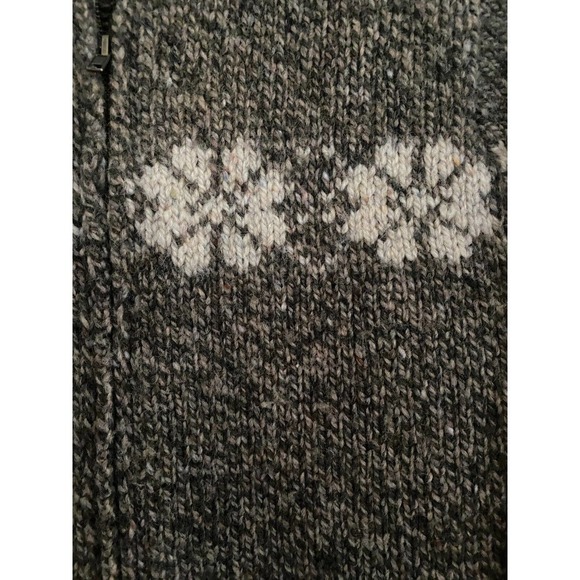 BOZ LES TRICOTS LAMP WOOL VINTAGE WOMEN'S SWEATER ZIPPERED CARDIGAN SIZE M - Picture 3 of 4